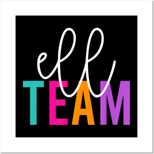 ELL Team Teacher Gift for Her Rainbow Color First Day School Posters and Art